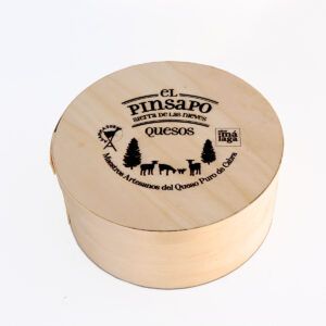 bonita caja de madera para regalar queso de cabra
